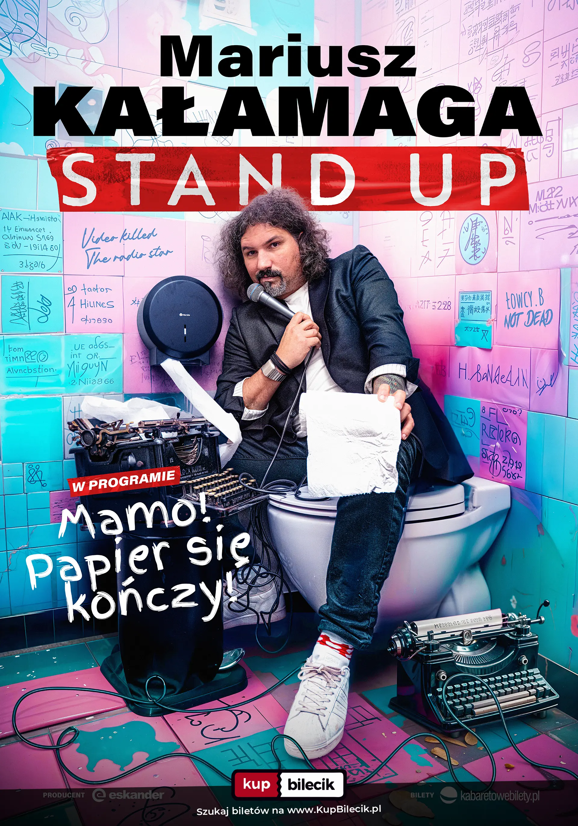 Plakat: Mamo! Papier się kończy