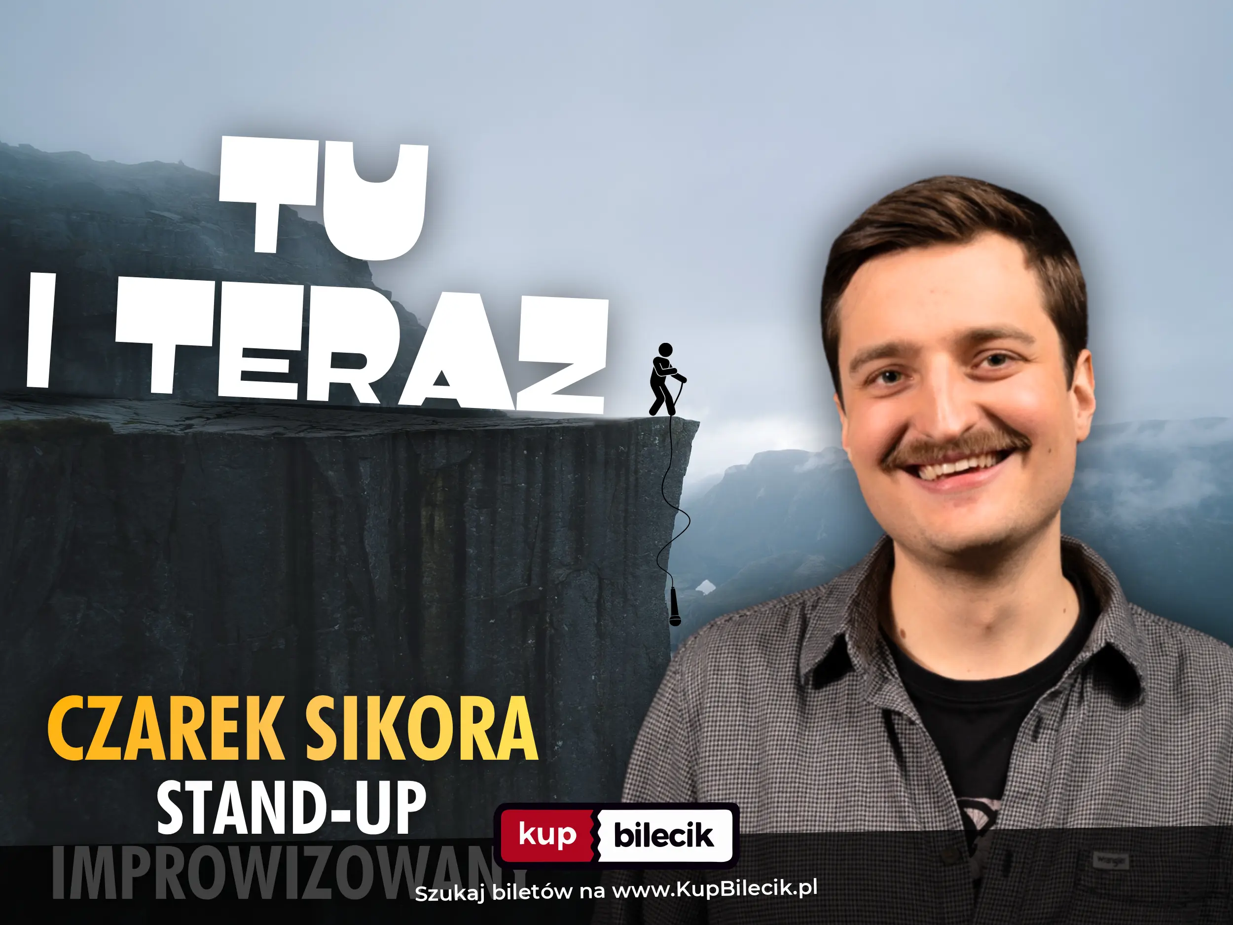 Plakat: Gdańsk! Tu i teraz - stand-up improwizowany