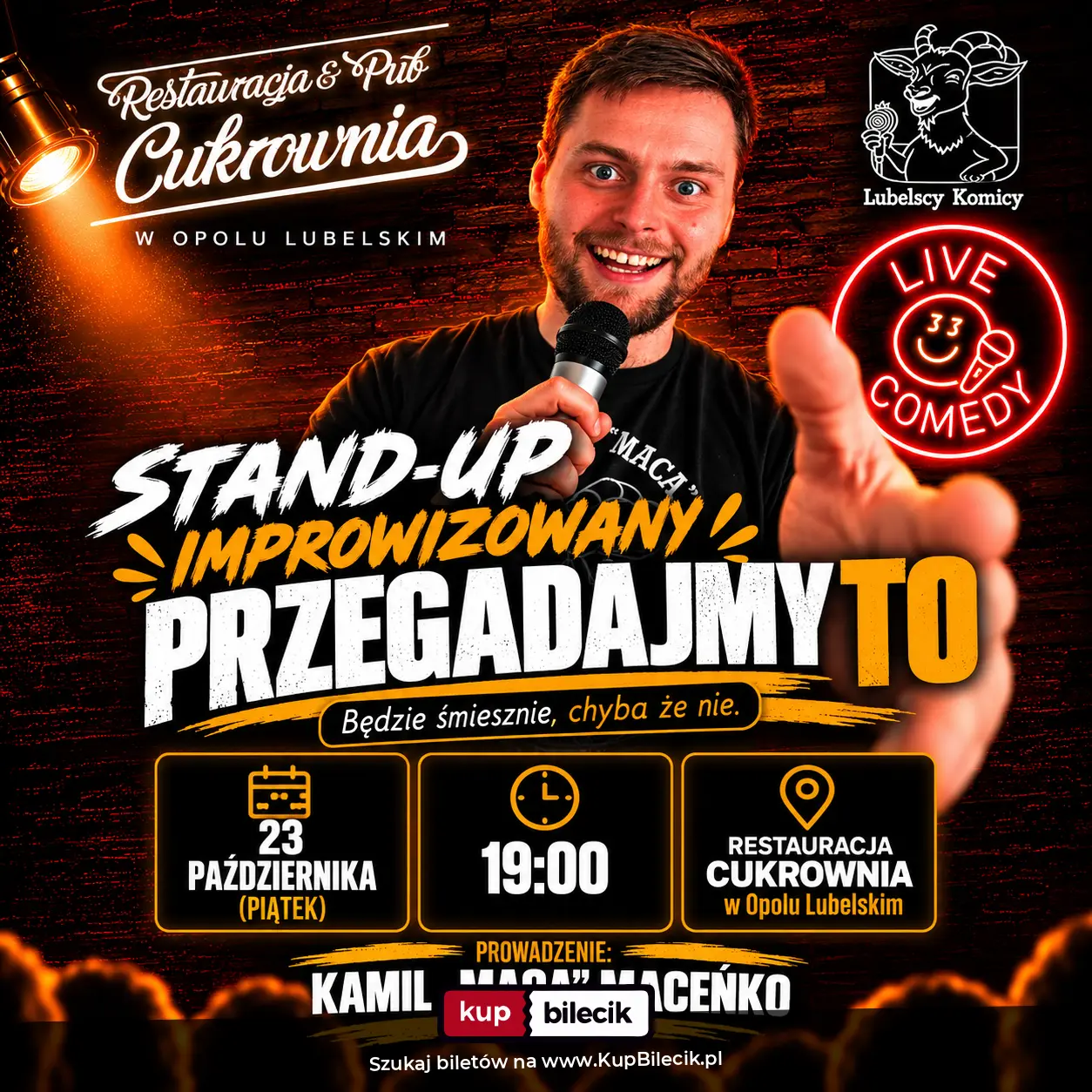 Plakat: Przegadajmy to | Kamil "Maca" Maceńko
