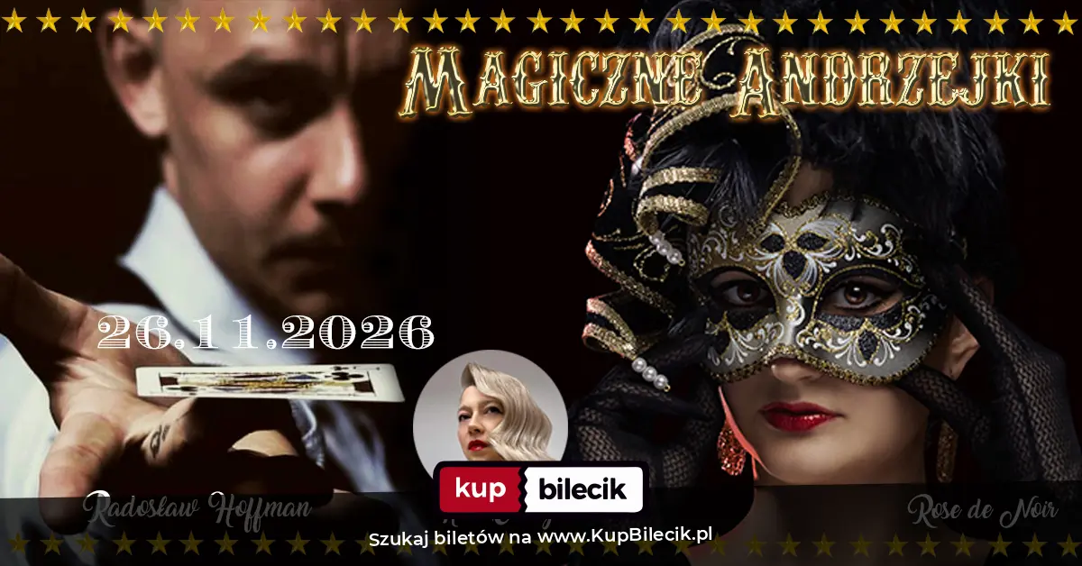 Plakat: Burleska i magia by Rose de Noir w restauracji Między Wierszami