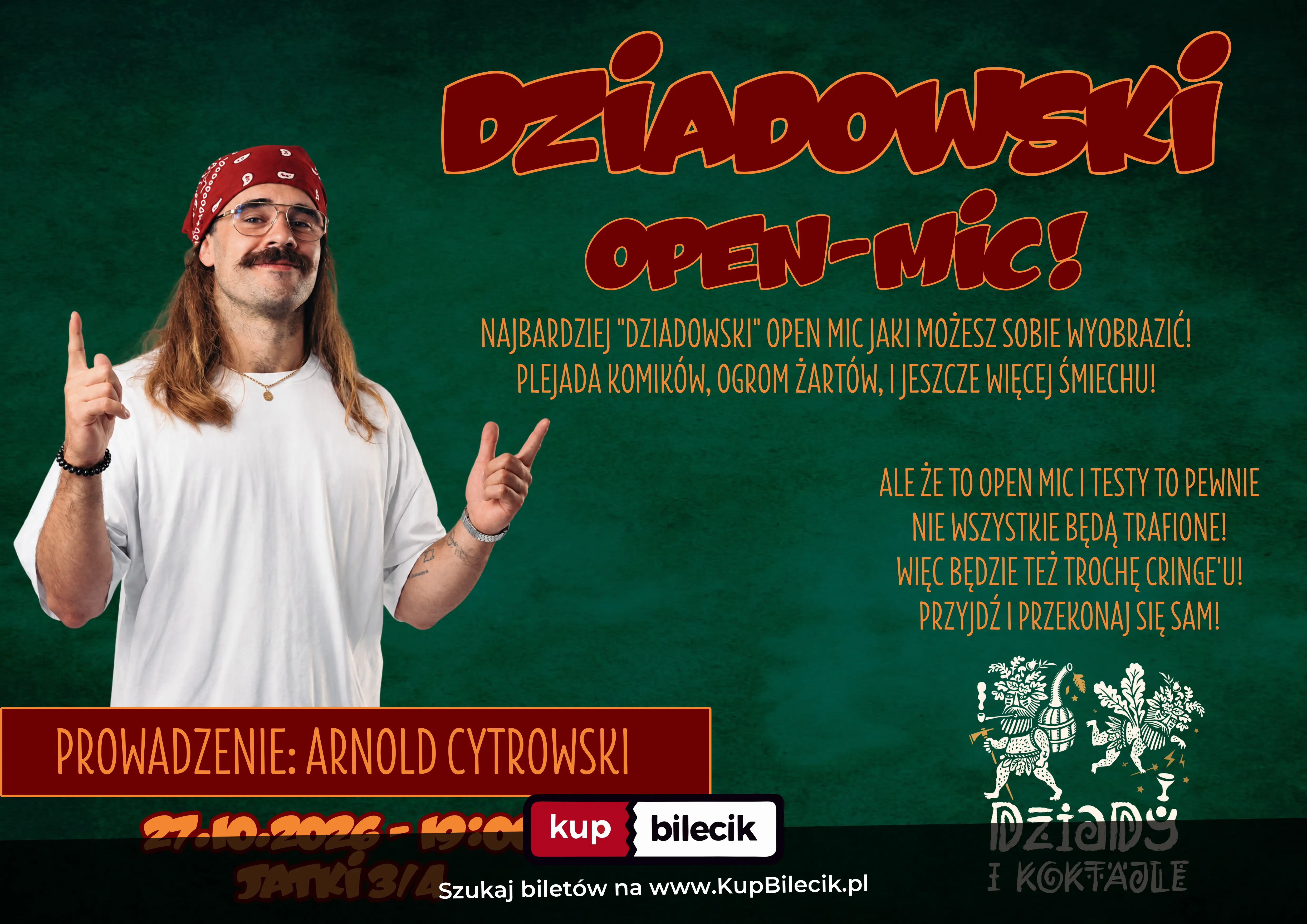 Plakat: Dziadowski Open Mic