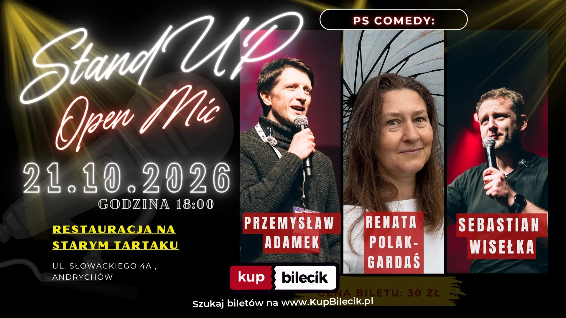 Plakat: Stand up PS Comedy