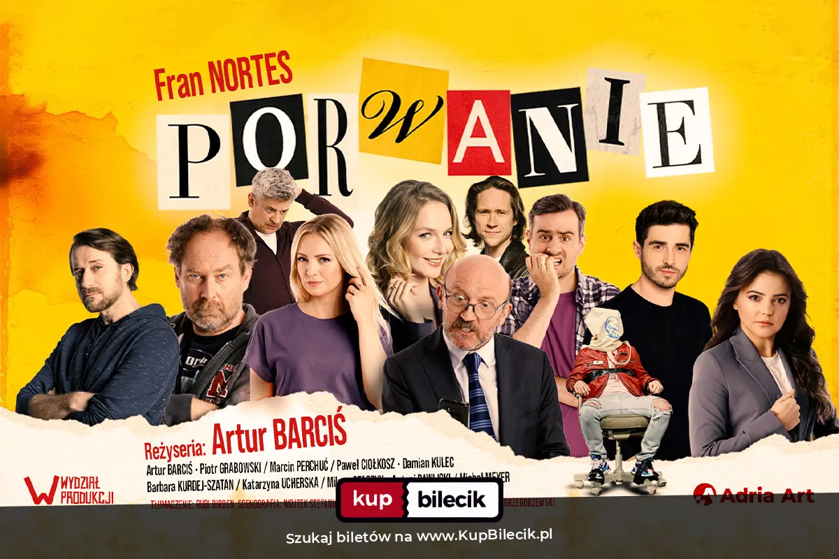 Plakat: Porwanie - komedia Artura Barcisia