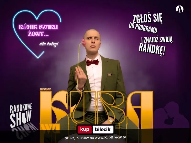 Plakat: Komik szuka żony dla kolegi - program randkowy