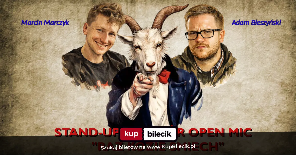 Plakat: Stand-up Open Mic "Raz Kozie Śmiech"