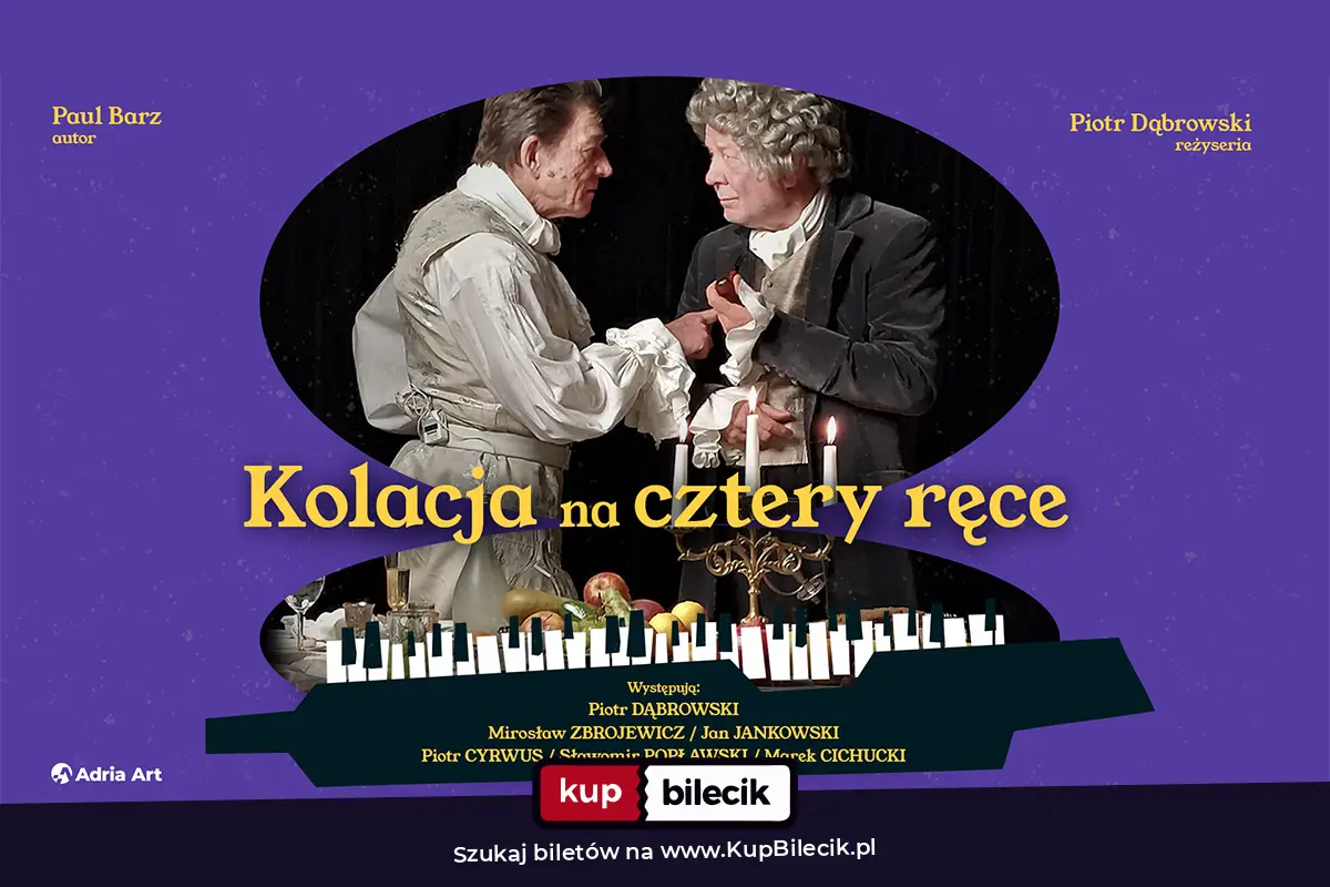 Plakat: Kolacja na cztery ręce