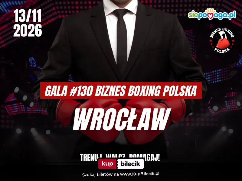 Plakat: 130. Gala Biznes Boxing Polska