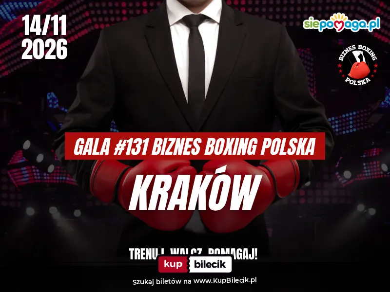 Plakat: 131. Gala Biznes Boxing Polska