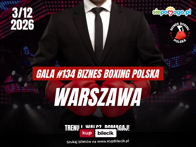 Plakat: 134. Gala Biznes Boxing Polska