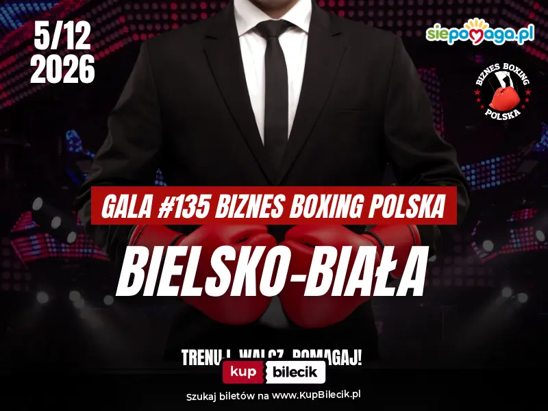 Plakat: 135. Gala Biznes Boxing Polska