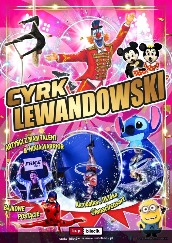Plakat: Rodzinny Cyrk Lewandowski