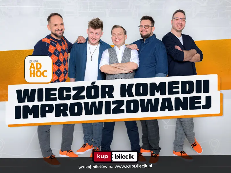 Plakat: "Wieczór Komedii Improwizowanej"