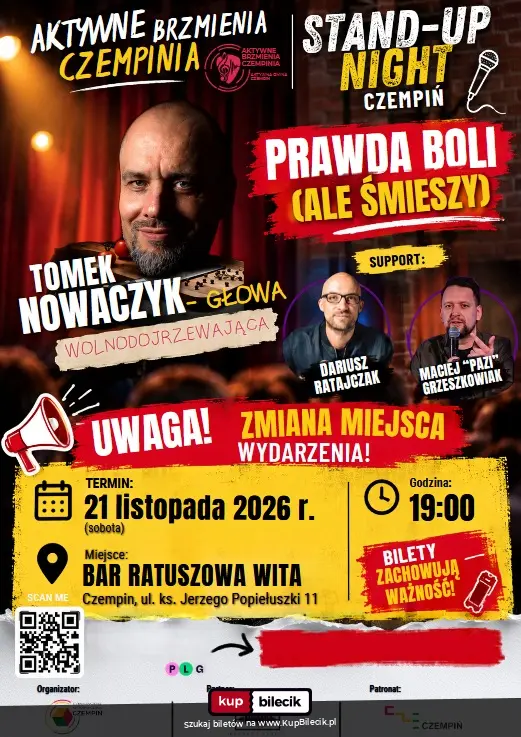 Plakat: Gwiazda wieczoru: Tomek Nowaczyk