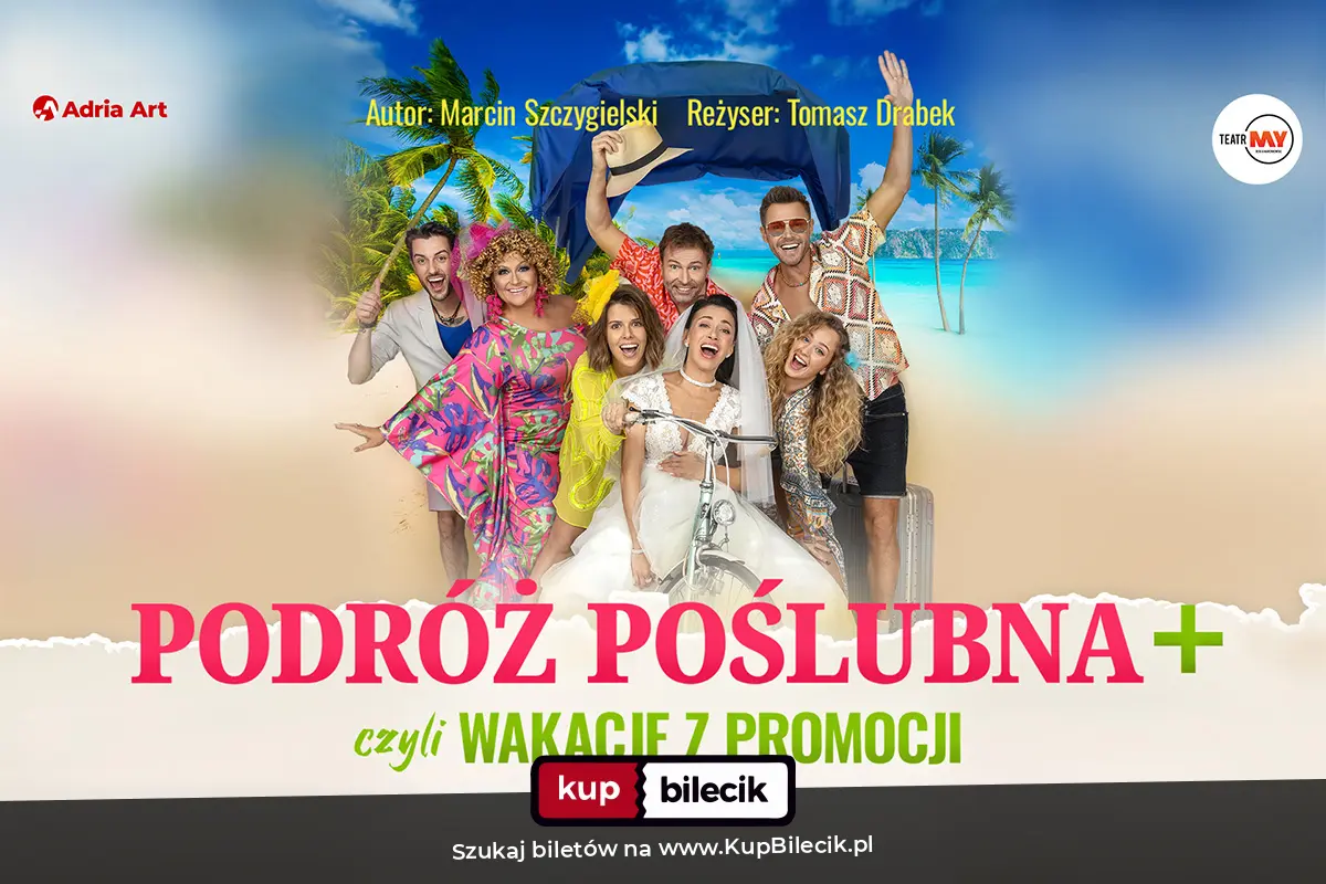 Plakat: Podróż Poślubna, czyli wakacje z promocji