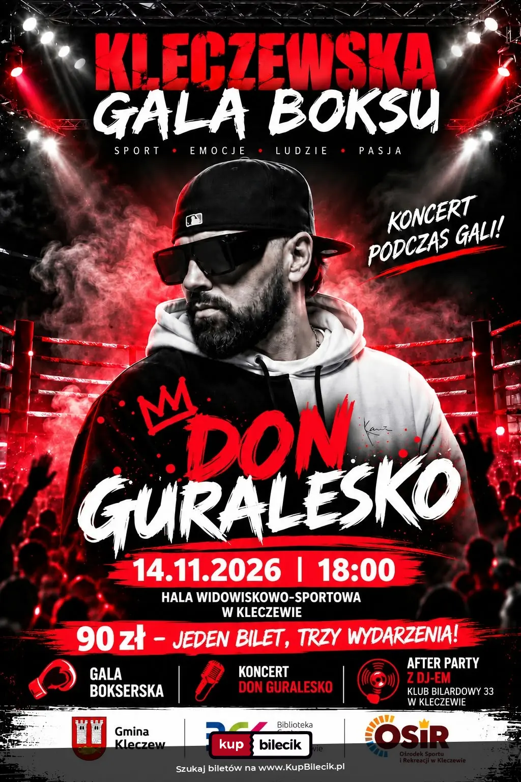 Plakat: IV Kleczewska Gala Boksu