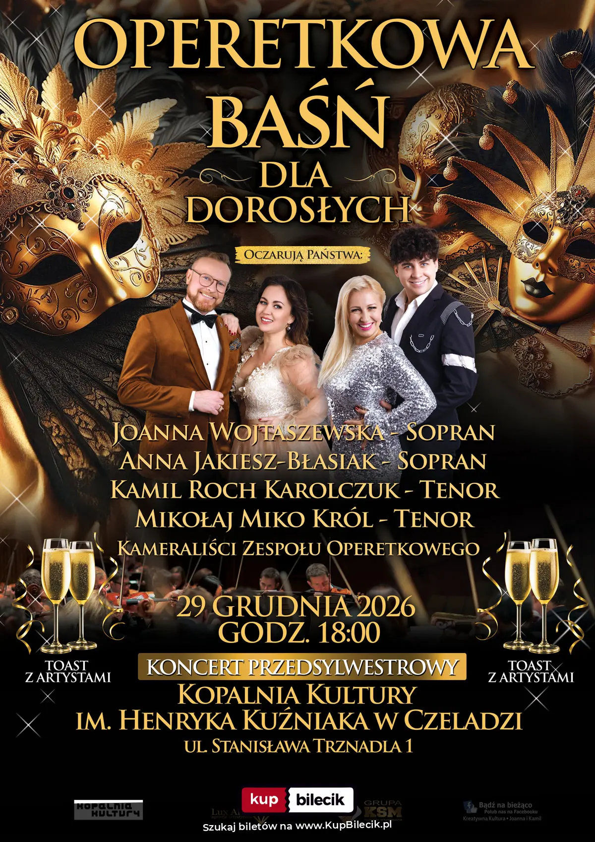 Plakat: Ogólnopolski bestseller koncertowy. Koncert Przedsylwestrowy